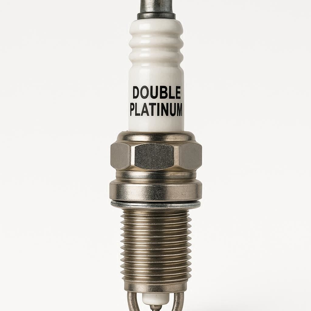 Double platinum spark plug